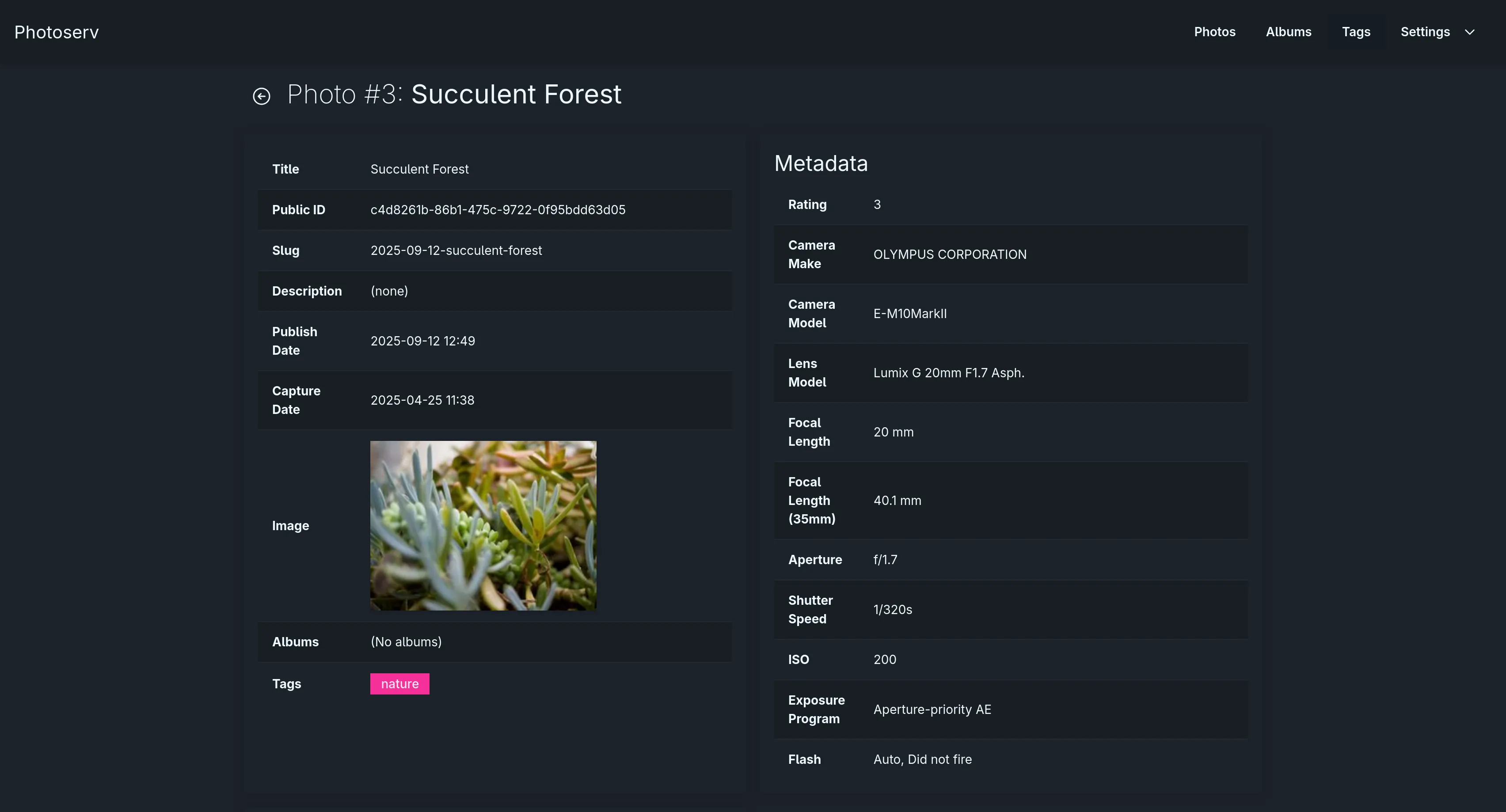 Photoserv Screenshot