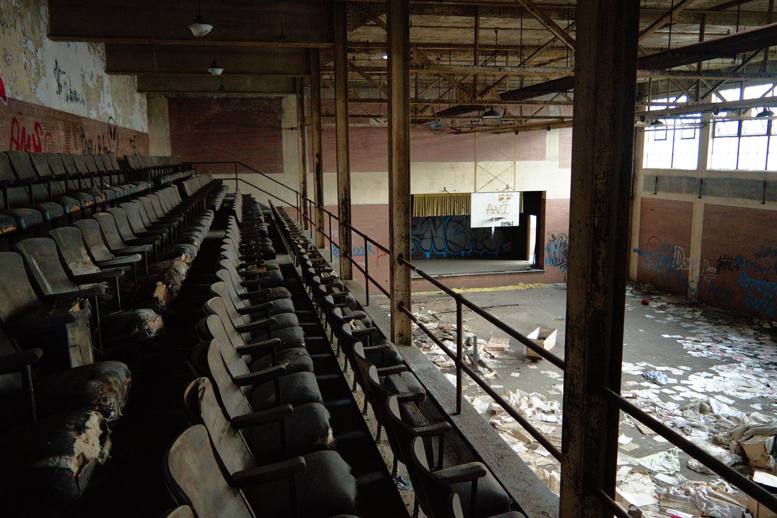 Scranton Lace Factory - Basketball Court From Above