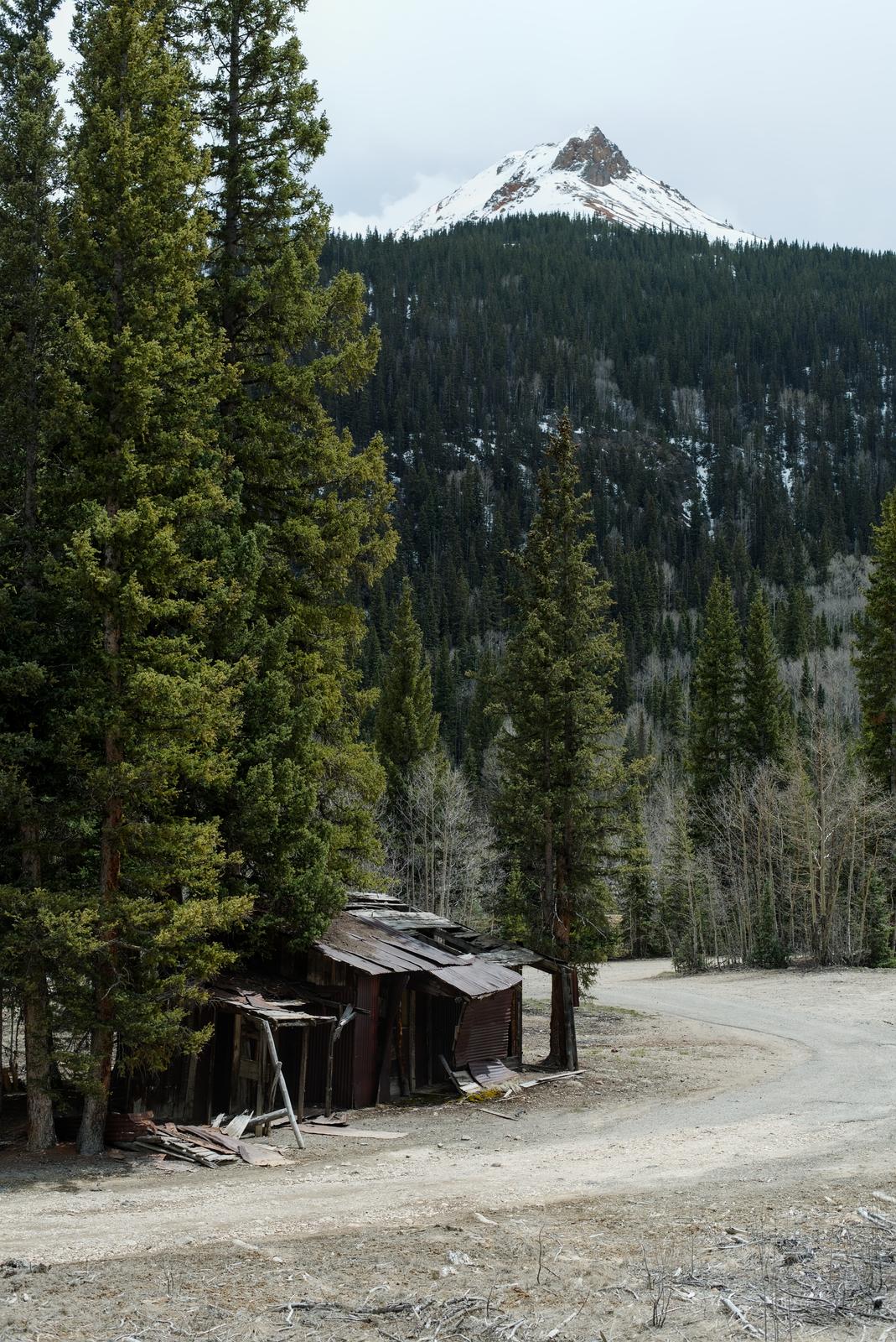 One of the few shacks remaining in the Ironton ghost town.